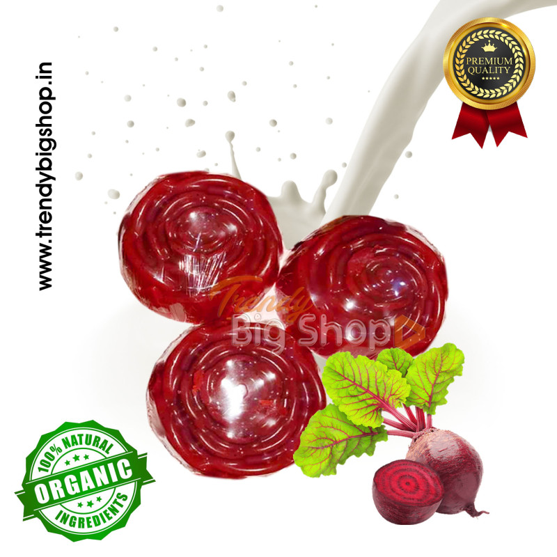 Milk Beetroot Bar, Fresh Homemade Organic Skin Care Glycerin Soap, chemical free, Pure and Natural Herbal Handmade Soap Online