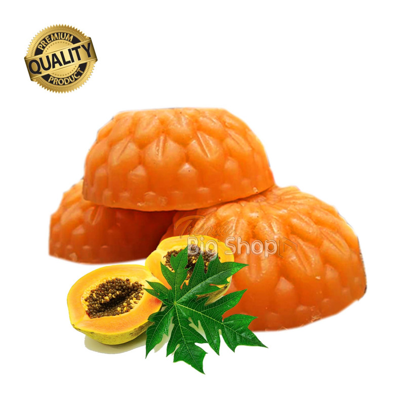 Papaya Soap, Fresh Homemade Organic skin Soap, chemical free, Pure and Natural Herbal Handmade Soap Online