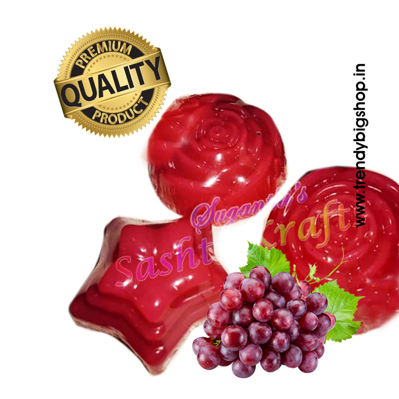 Grape Wine Bar Soap, Fresh Homemade Organic Clear & Pimple free skin Soap, chemical free, Pure and Natural Herbal Handmade Soap Online